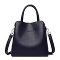 Women’s casual medium bucket bag in soft PU with litchi pattern, zipper closure, and soft handle in khaki