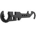 Black AR15 M4 combination wrench made from 40Cr steel with dual-purpose design for firearms maintenance