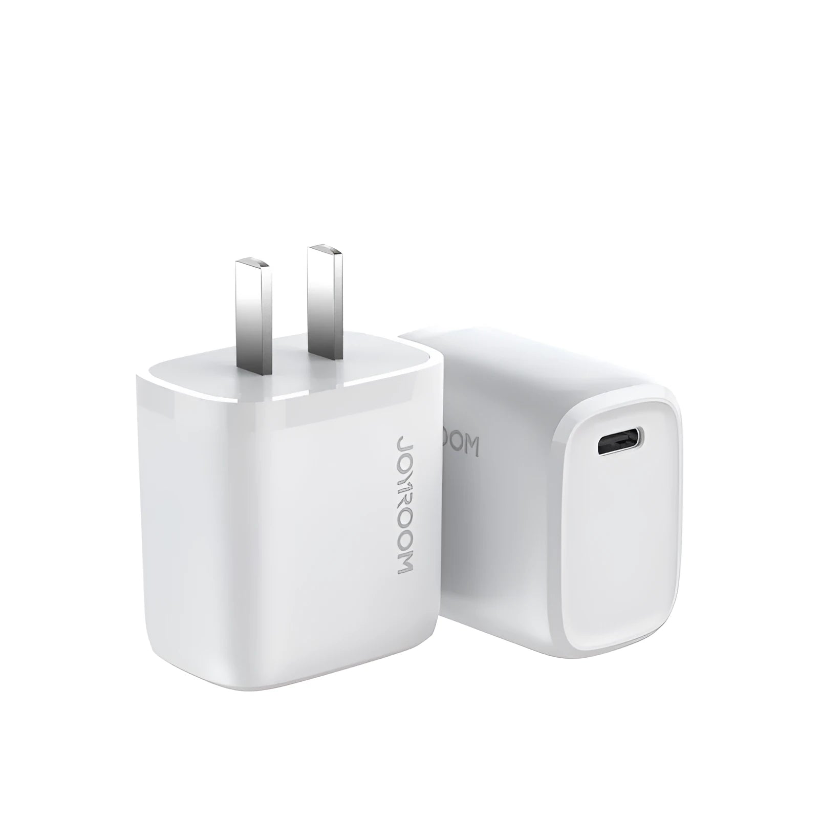 USB-C travel charger for Android phones with black, blue, and white colour options