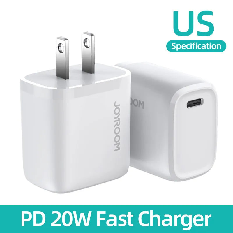 USB-C travel charger for Android phones with black, blue, and white colour options