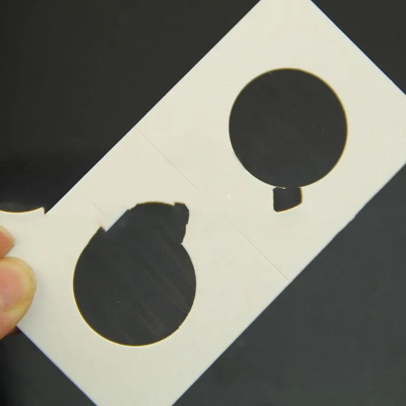 Set of 50 white paper coin protectors in transparent OPP bag for commemorative coin collection