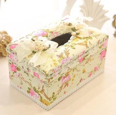 Ceramic jewellery and tissue storage box with dual compartments in bright colour options