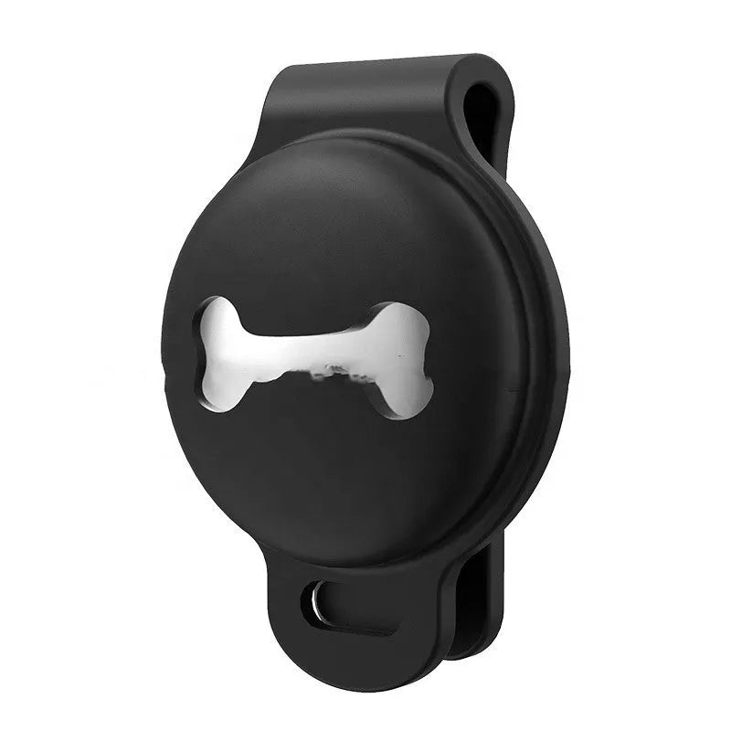 Aero Tower silicone protective cover for pet airline tag holder, black colour, 9.2 cm length