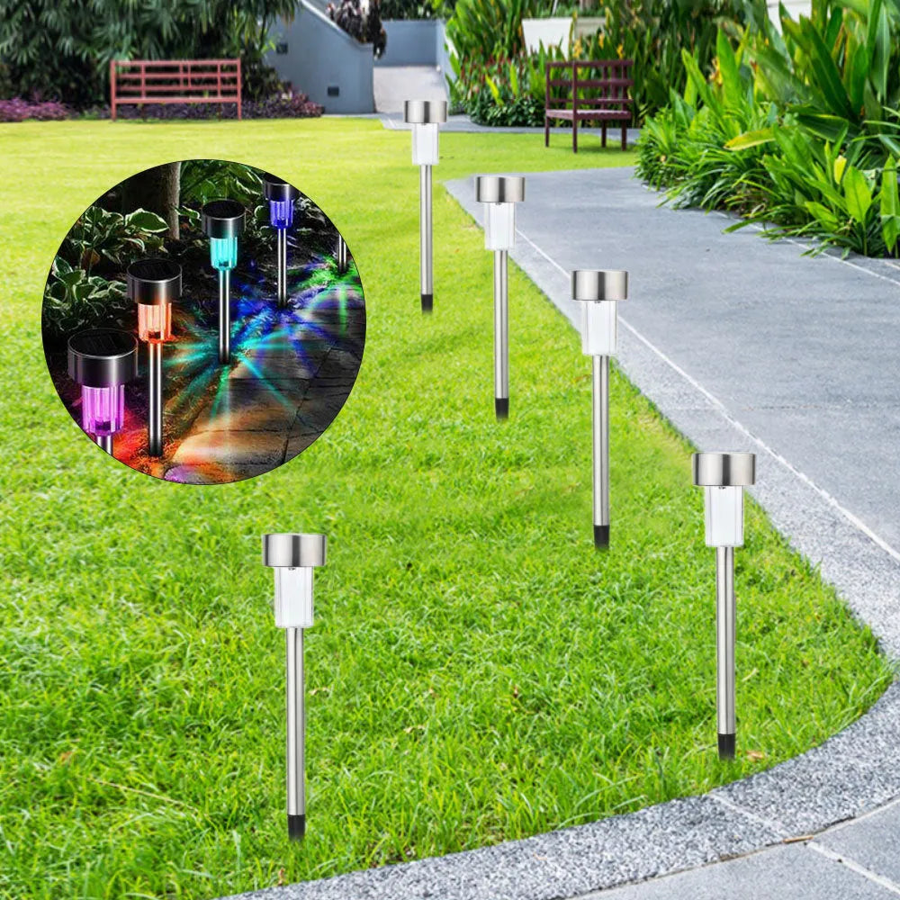 Stainless steel garden LED landscape light with pastoral design for outdoor illumination
