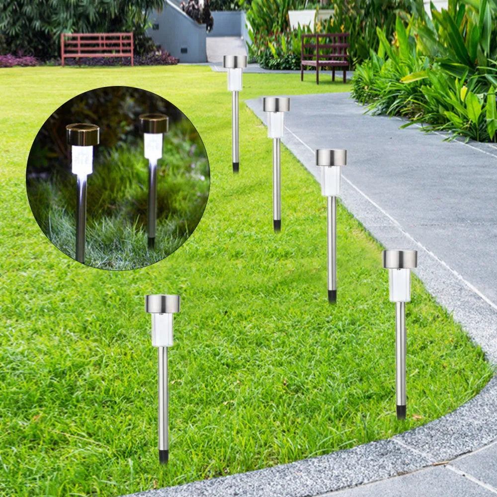 Stainless steel garden LED landscape light with pastoral design for outdoor illumination