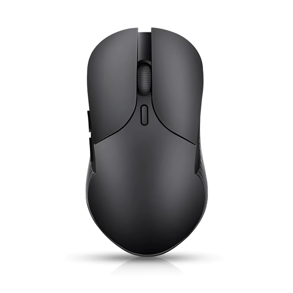 Blue rechargeable wireless voice translator mouse for computer use.