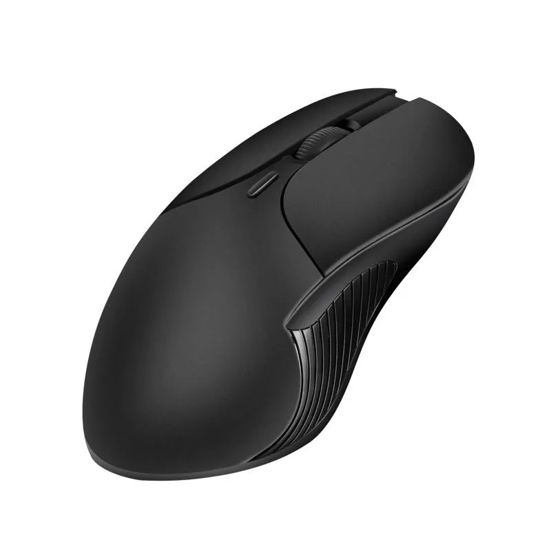 Blue rechargeable wireless voice translator mouse for computer use.