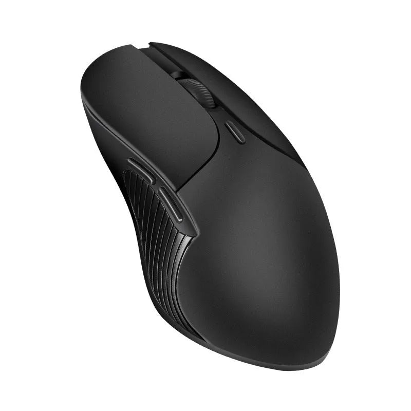 Blue rechargeable wireless voice translator mouse for computer use.