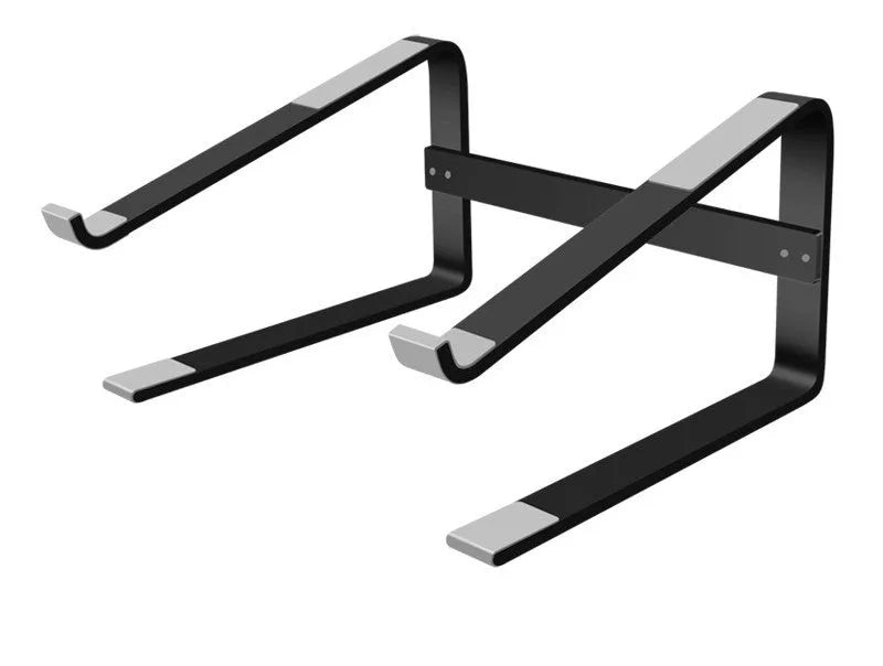 Aluminium alloy notebook bracket in silver colour showing 260x240x150mm dimensions