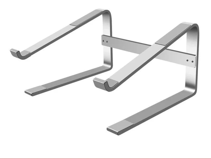 Aluminium alloy notebook bracket in silver colour showing 260x240x150mm dimensions