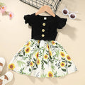 Sleeveless summer dress for toddler girls in sizes 80cm to 120cm available in six colours