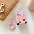 Silicone flip cover for Apple AirPods charging case in various colours