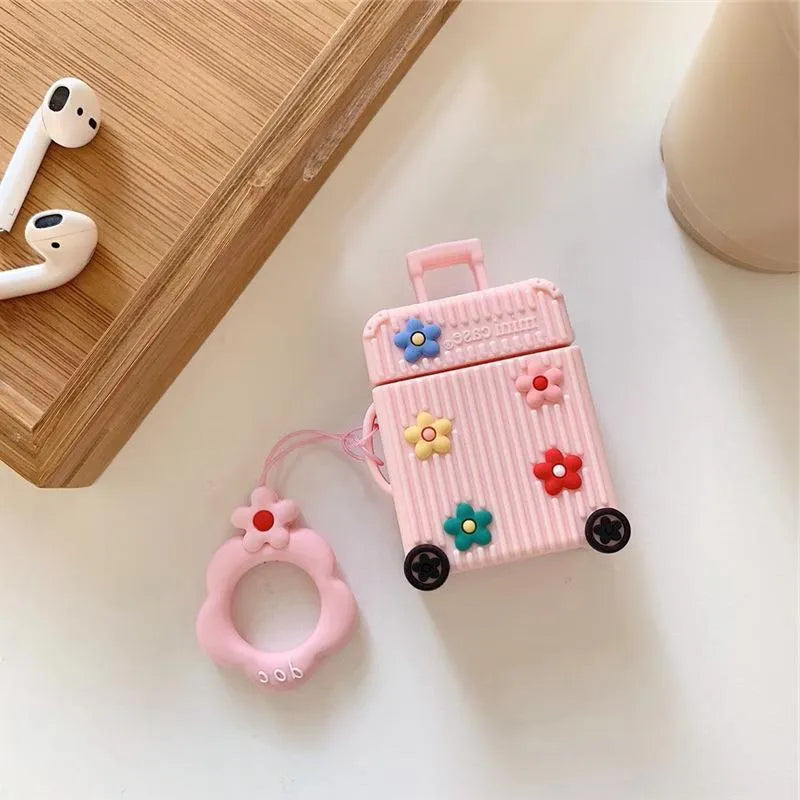 Silicone flip cover for Apple AirPods charging case in various colours