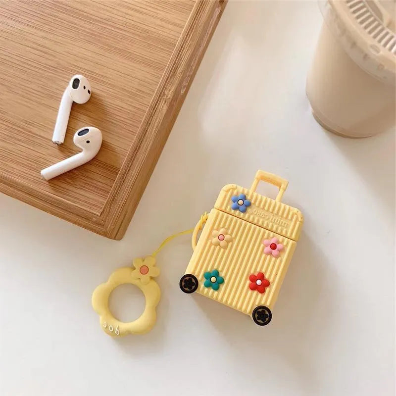 Silicone flip cover for Apple AirPods charging case in various colours