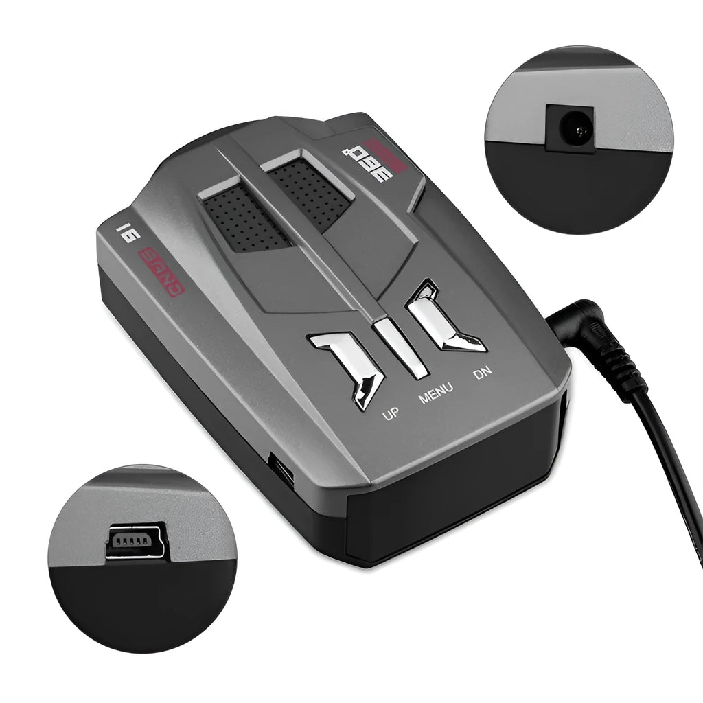 Radar speedometer with digital tube LED display and USB 2.0 interface for 12V security systems