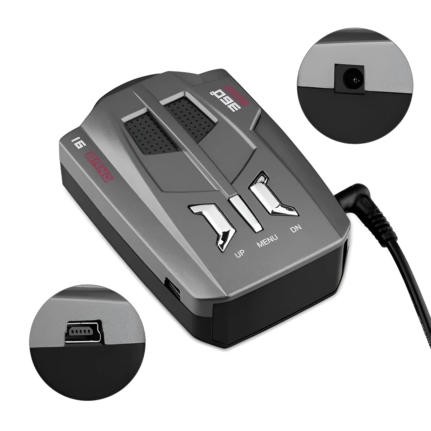 Radar speedometer with digital tube LED display and USB 2.0 interface for 12V security systems