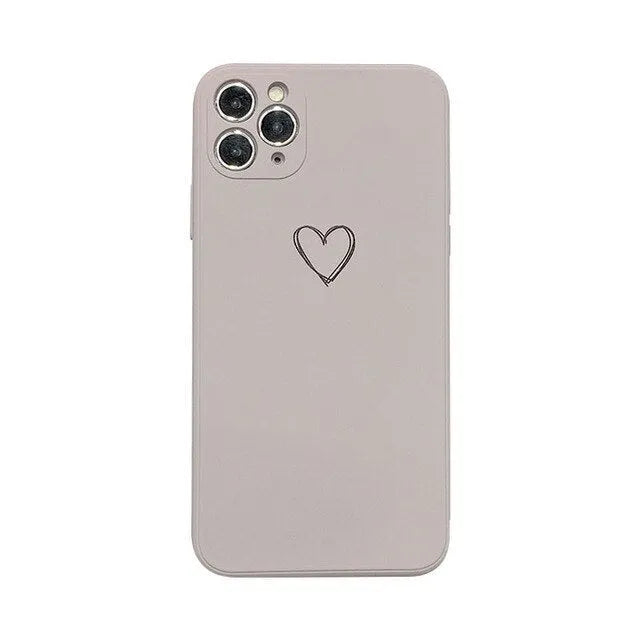 Silicone TPU back cover phone case for Apple iPhone in black, green, grey, light green, pink, purple, red, and white colour options.