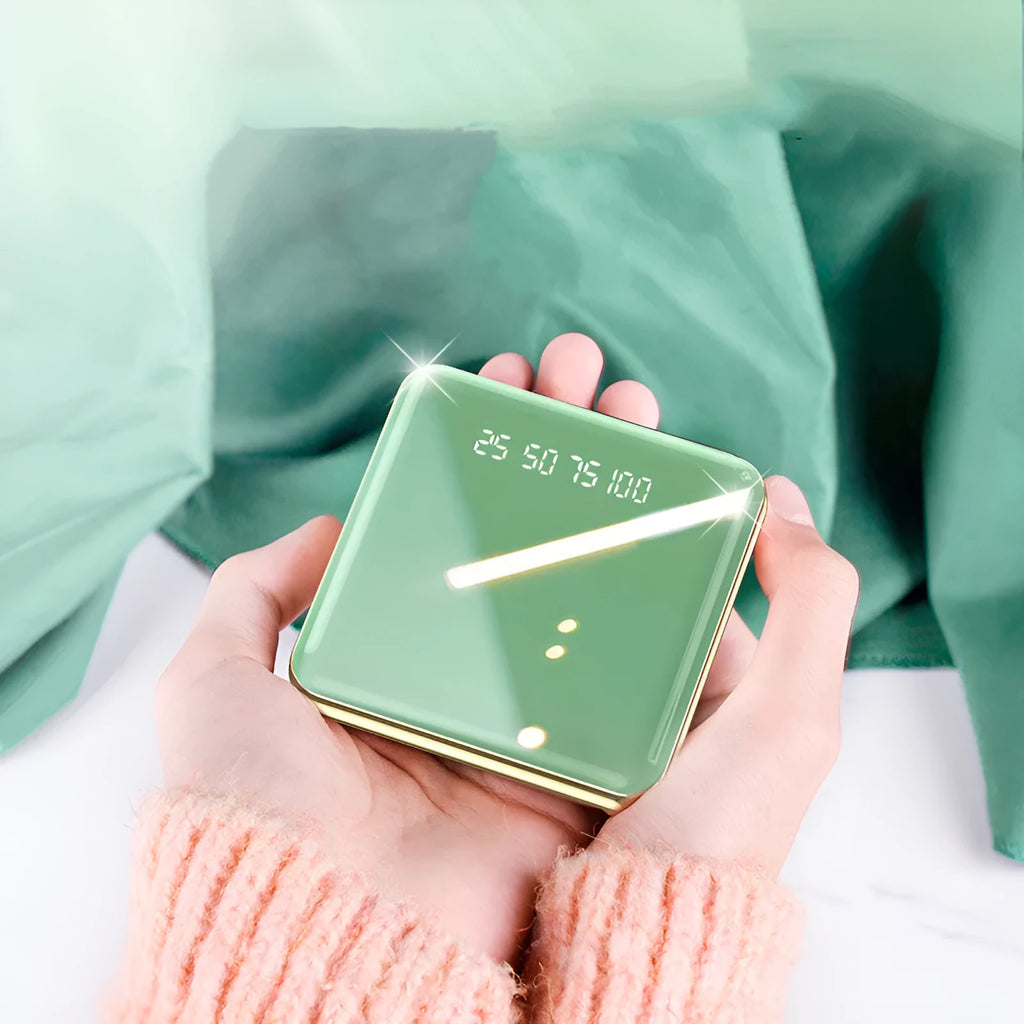 Compact 20000mAh mini power bank in multiple colours with multi-USB ports