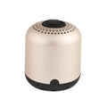 Hieha XQ11 mini cylindrical Bluetooth speaker in metallic finish with control buttons