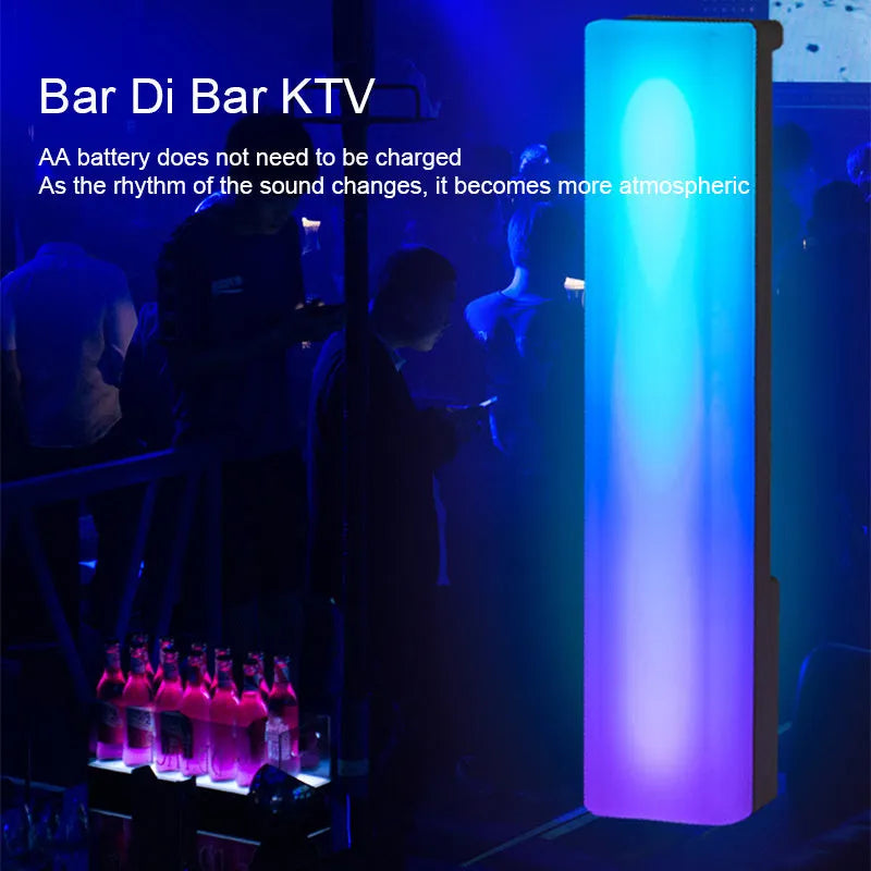3D RGB table top ambiance lamp with colourful music voice-activated rhythm lighting