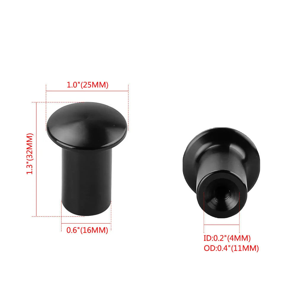 Aluminium alloy handbrake cap for car modification in gold, silver, black, blue, and red colour options.