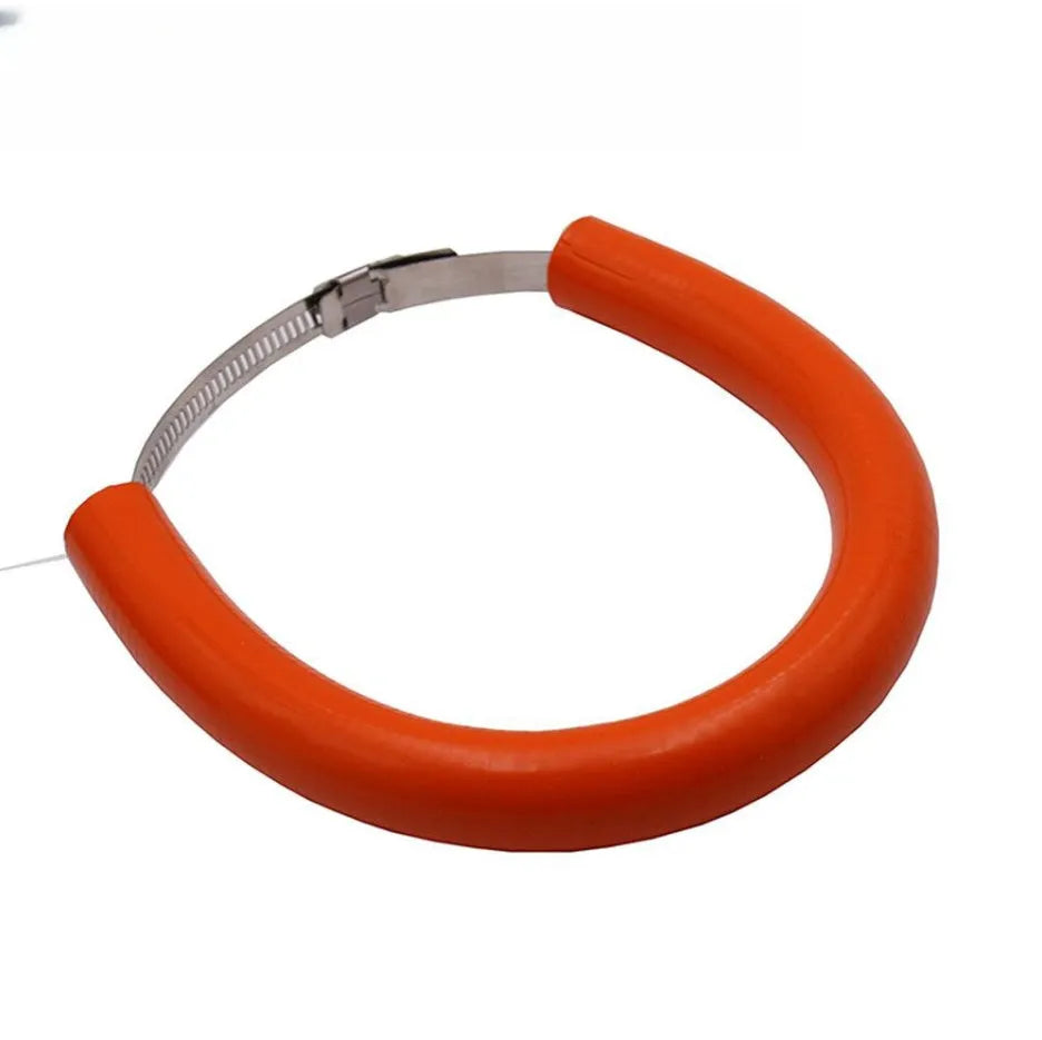 Universal motorcycle exhaust pipe anti-drop wring in black, blue, and orange colours