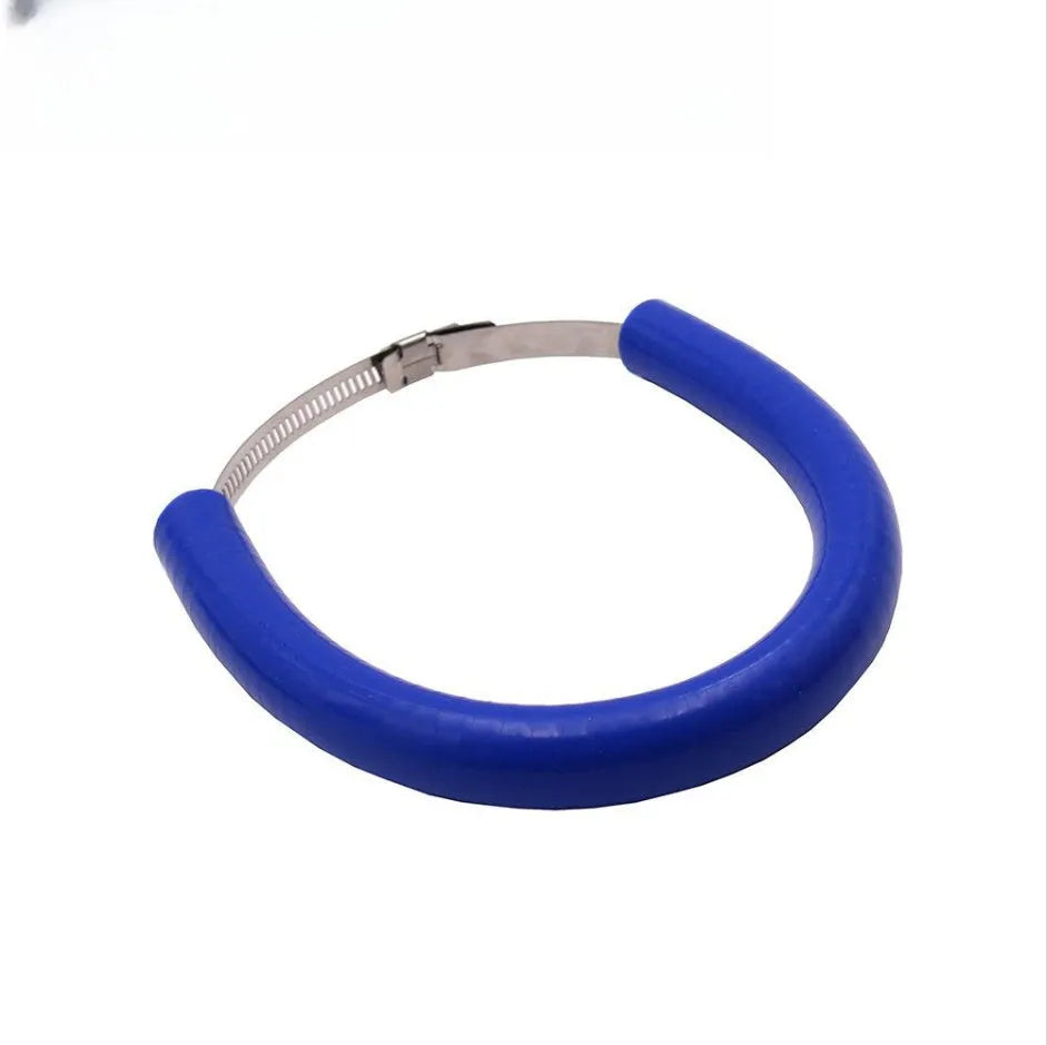 Universal motorcycle exhaust pipe anti-drop wring in black, blue, and orange colours