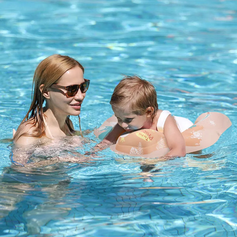 Baby sun protection sunshade swan swimming ring for children PVC float with canopy seat pocket