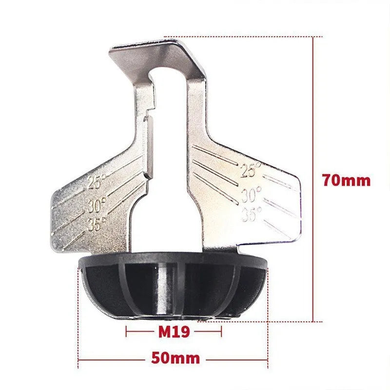 Silver metal chain grinding blade accessory for electric grinder with 100 teeth