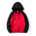 Men’s patchwork hoodie sweatshirt tracksuit top in black, EU size S-XXL