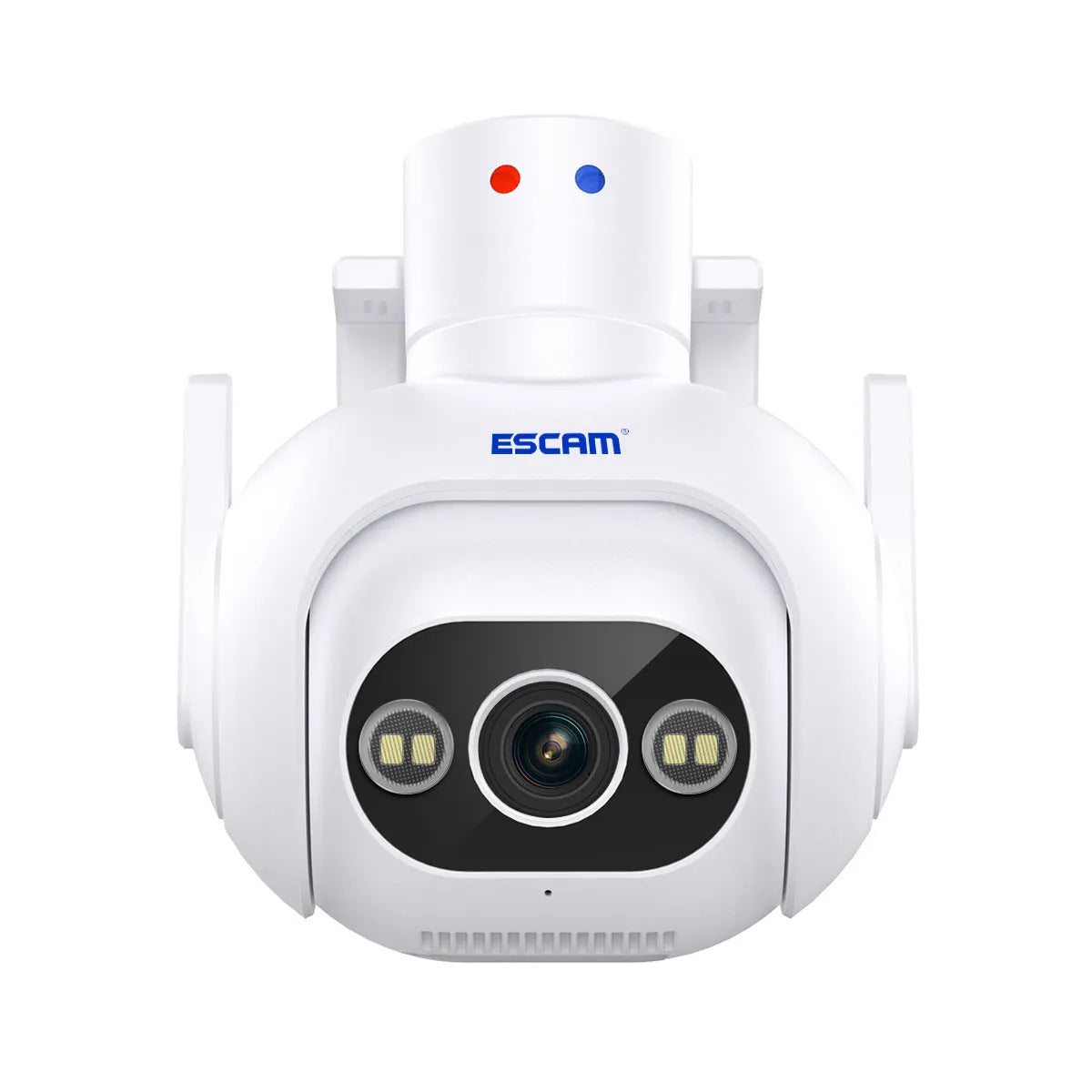 Smart colour night vision 4MP security camera with IP66 waterproof rating and wall mount bracket
