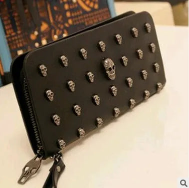 New taro decoration PU leather long wallet with zipper and card slots in neutral colour