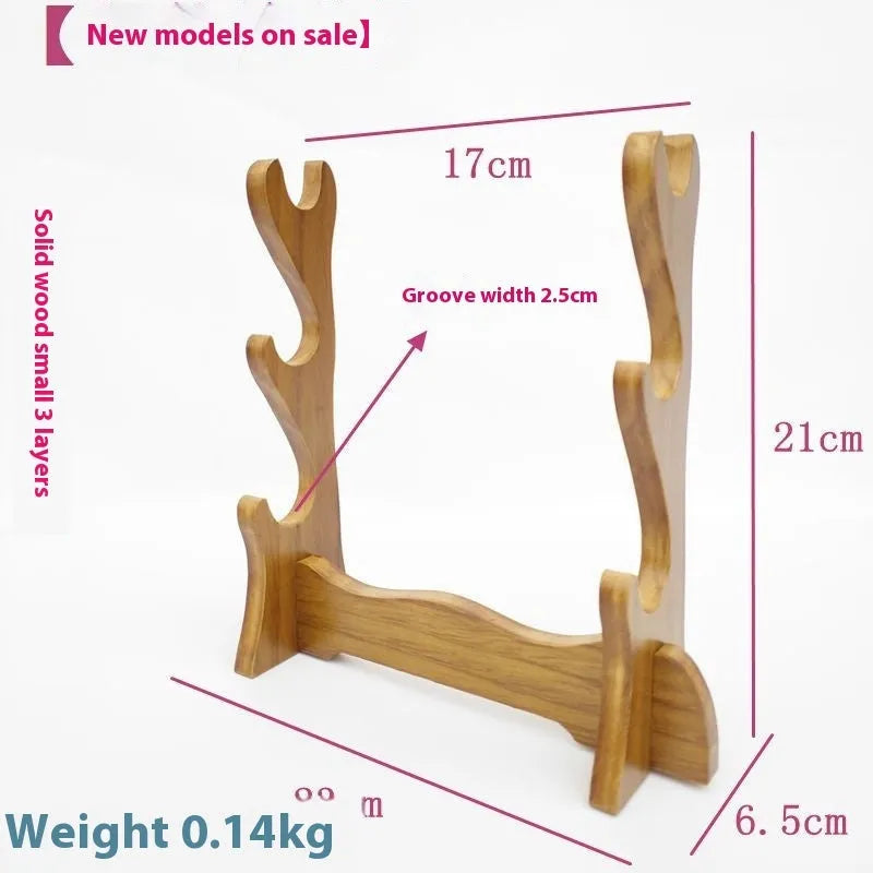 Handmade wooden multi-layer wall bracket in Chinese style display shelf