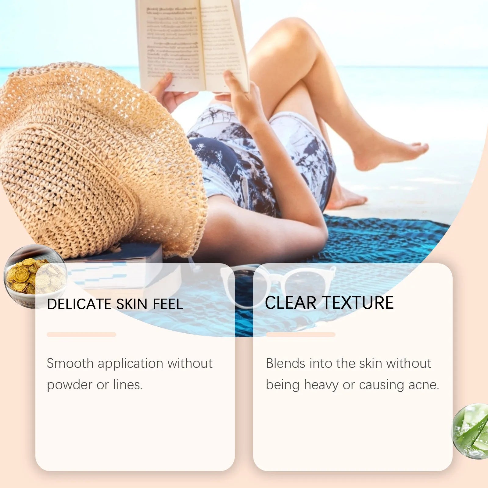 50ml tube of polishing protective cream with SPF for summer outdoor protection