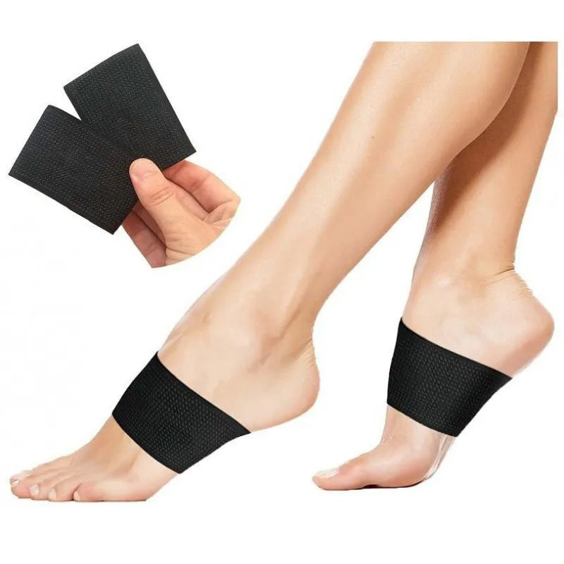 Flat foot bow support elastic foot bandage with heart pad design in ordinary and full heart styles