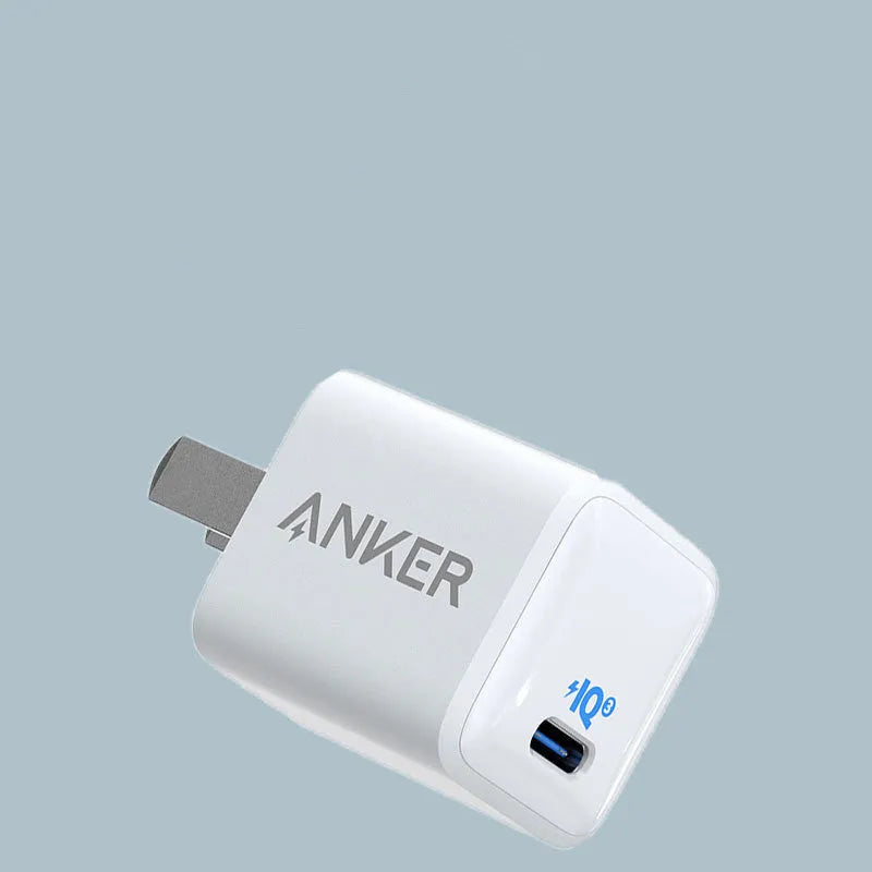White 18W USB travel charger with UK plug for mobile phone fast charging