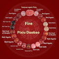Handmade five elements crystal bracelet with geometric beads in gold, wood, water, fire, or soil colours