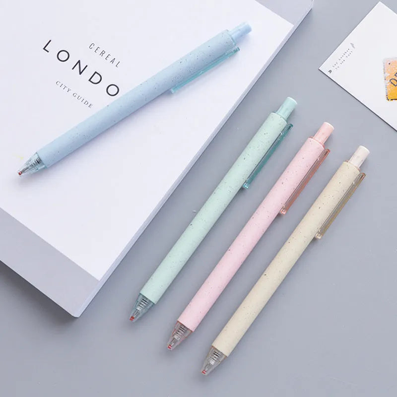 12-pack of 0.5mm quick-drying gel pens with push-button design in multiple colours