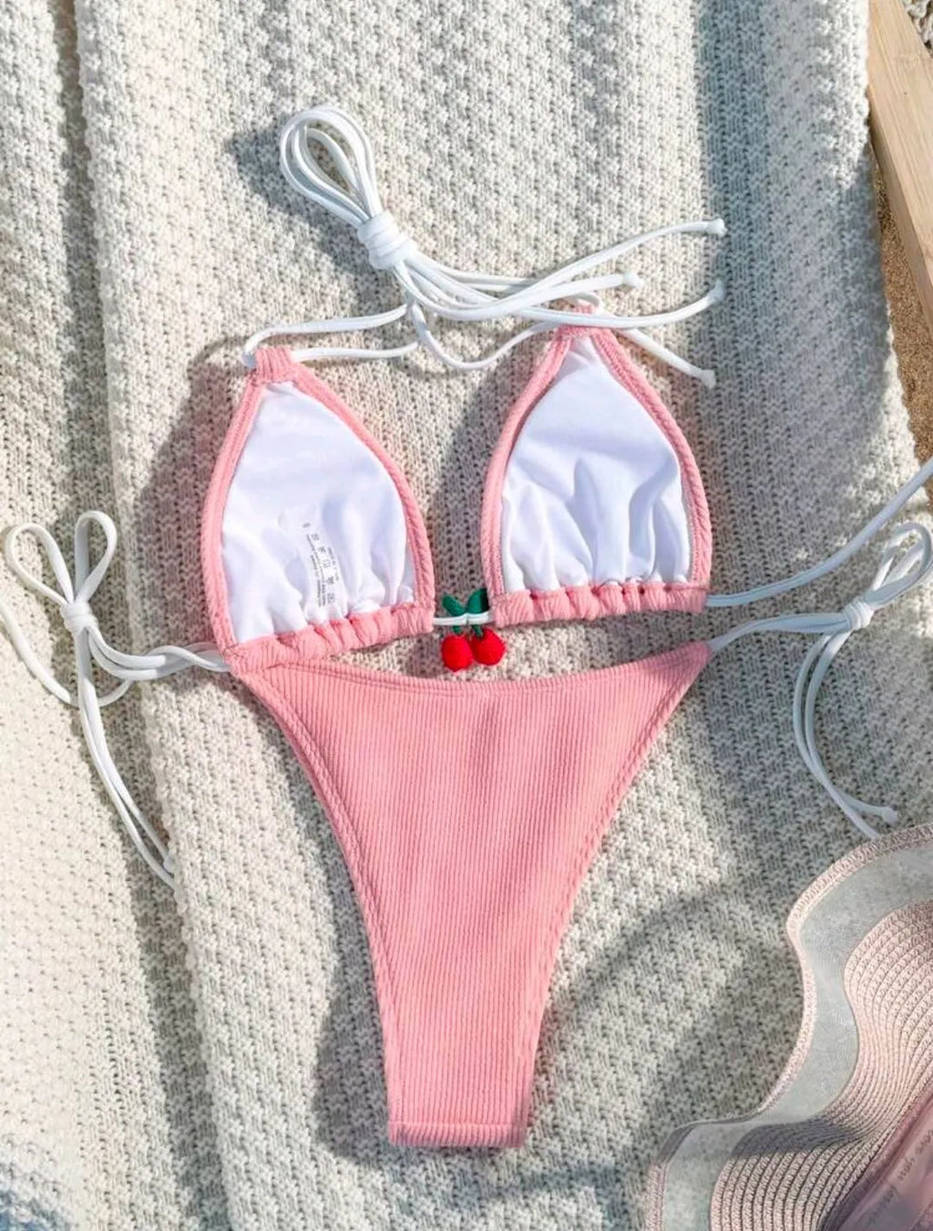 Women's nylon bikini swimsuit in briefs style with Asian sizing for swimming sports
