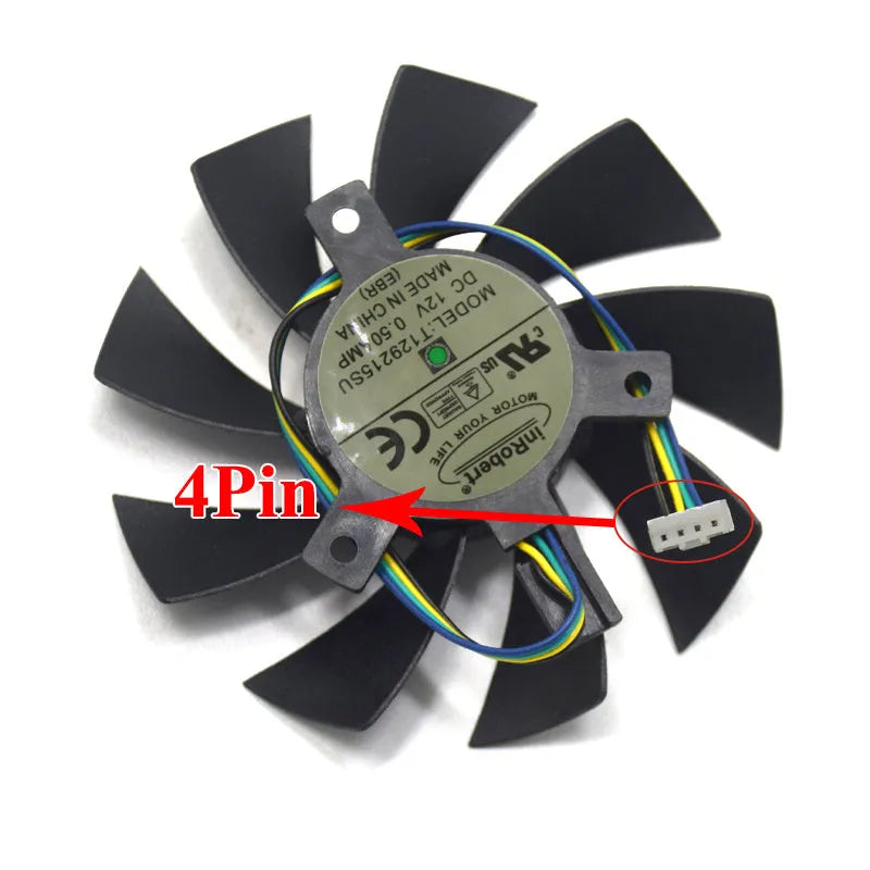 Black square 85mm PC cooling fan with 4-pin power connector.