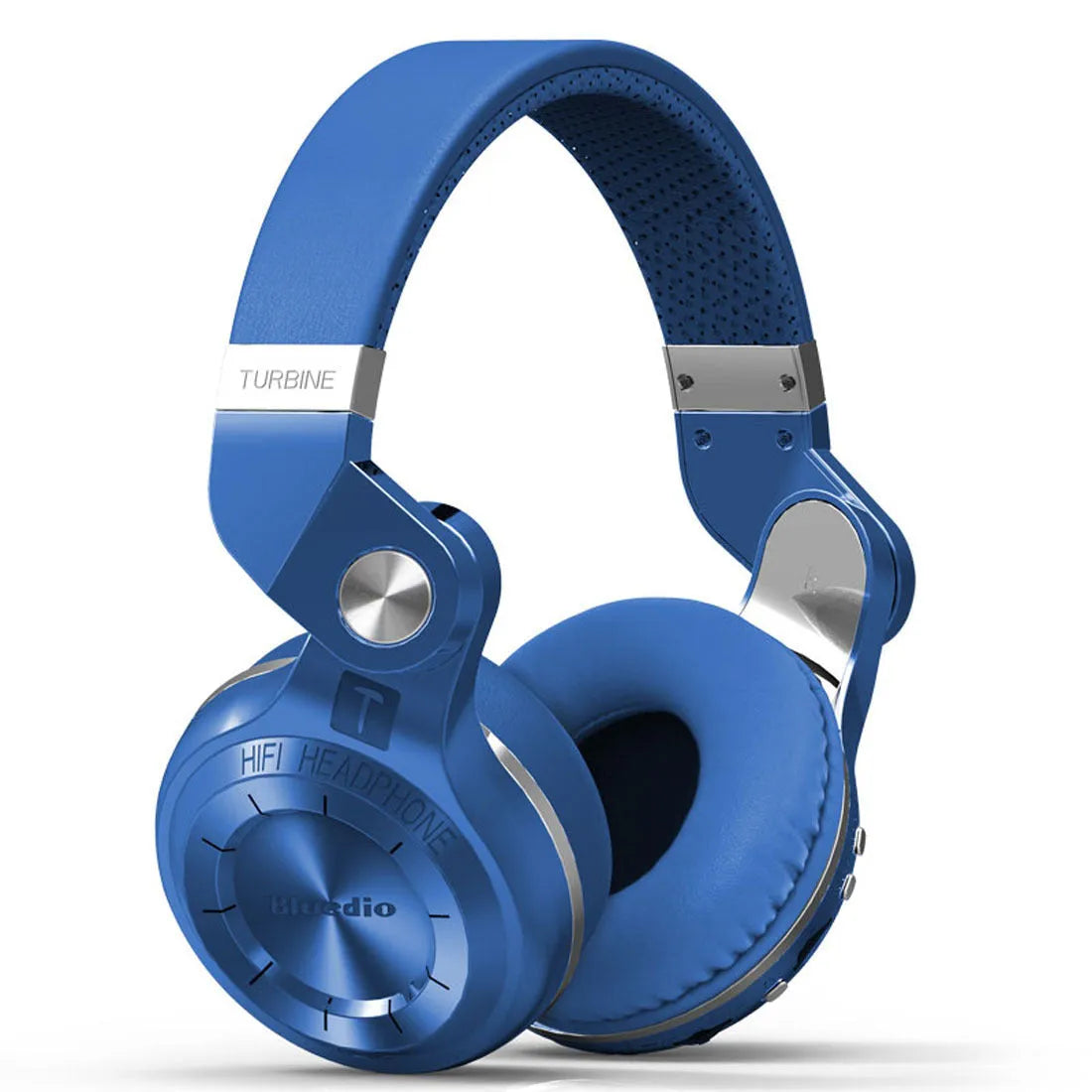 Black Bluetooth headset with head-mounted, bilateral stereo design.