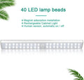 Rechargeable LED motion sensor light strip in three lengths for under-cabinet installation.