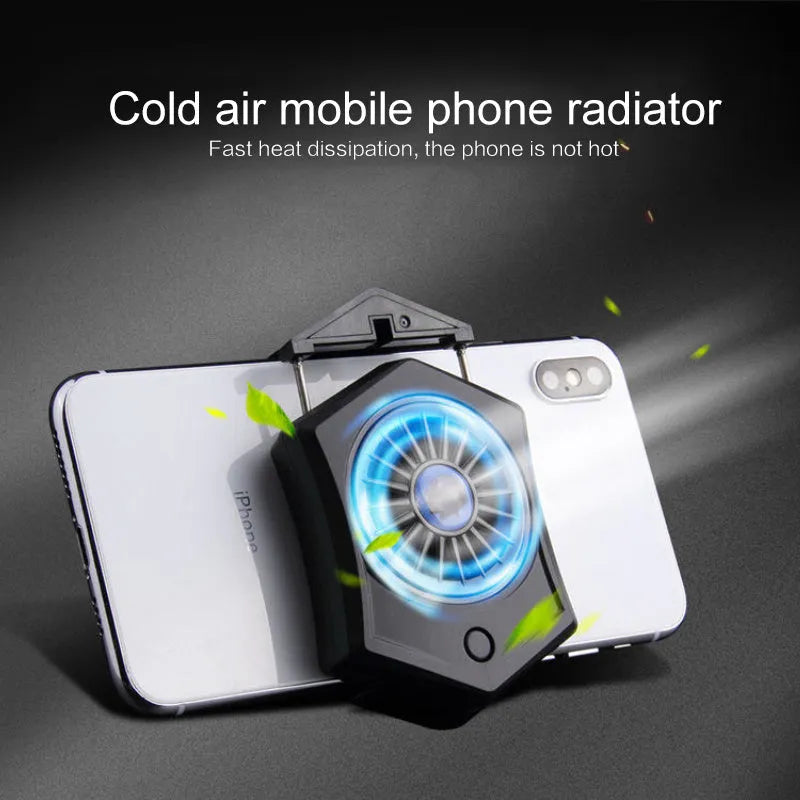 Black and white mobile phone radiator with USB connector for gaming console use
