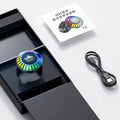 Compact voice control polar light Bluetooth ambience lamp with stereo speakers.