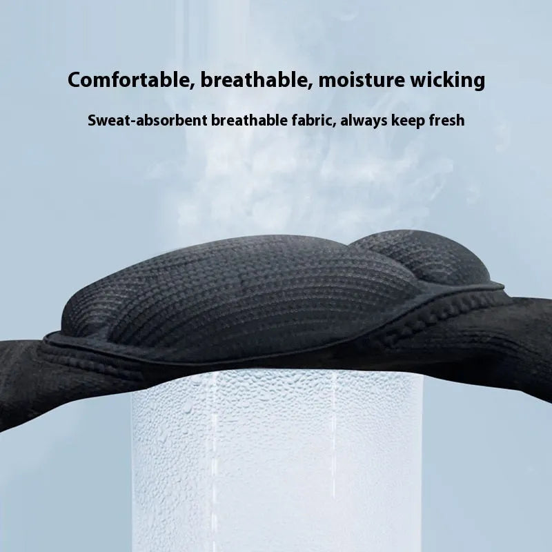 Black and blue thick sponge dance kneepad for knee protection during sports.