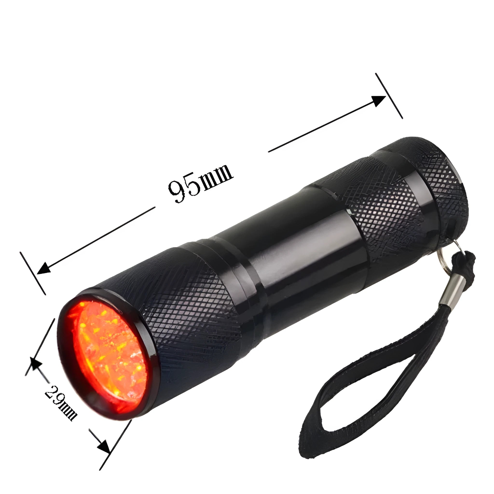 Black aluminium alloy Smart Vein Locator handheld medical device for vein illumination.