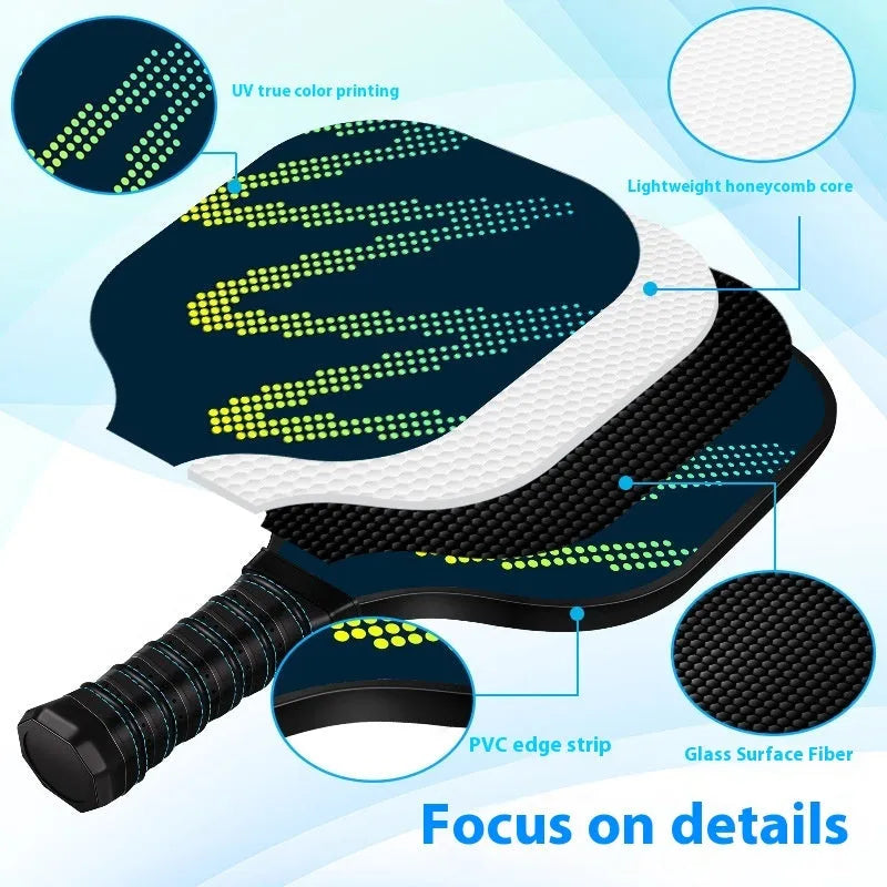 High-density fibreglass table tennis racket for outdoor sports, model CZXPK00561