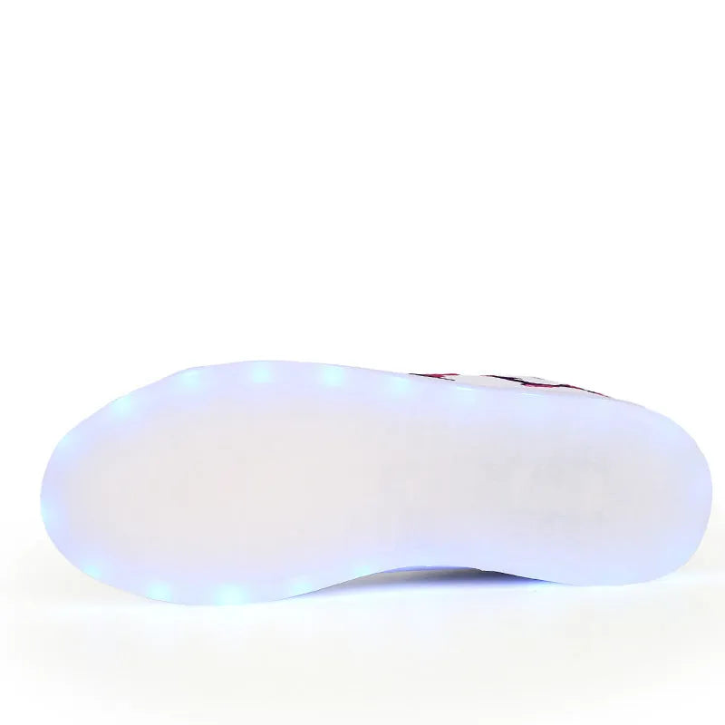 Ladies' sneakers in white blue green with space PU upper and transparent TPR sole, size 37