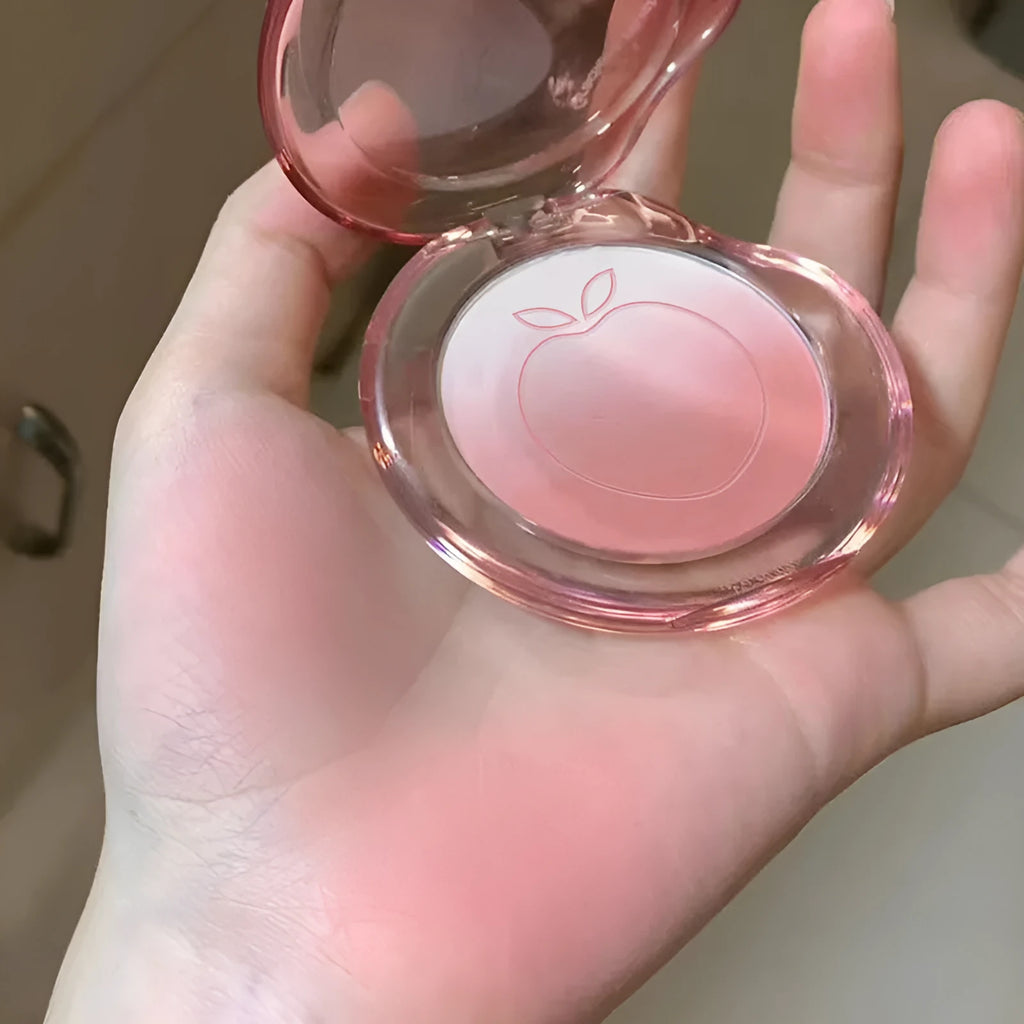 Bubble gradient blush rouge compact in ebony rose tone, 5g net content.