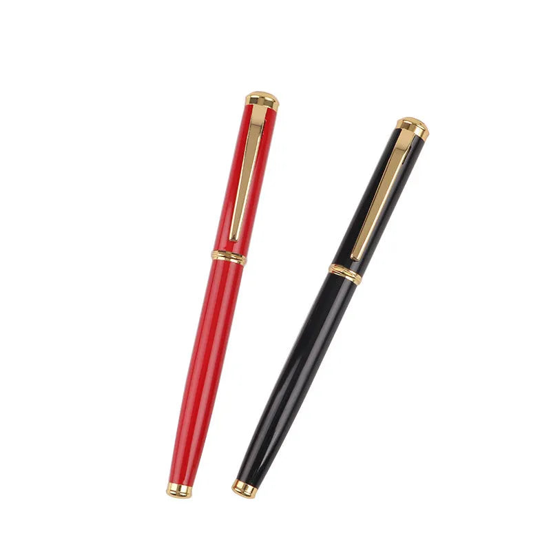 Metal ballpoint pen with 0.5mm Iridium nib in red and black colour options